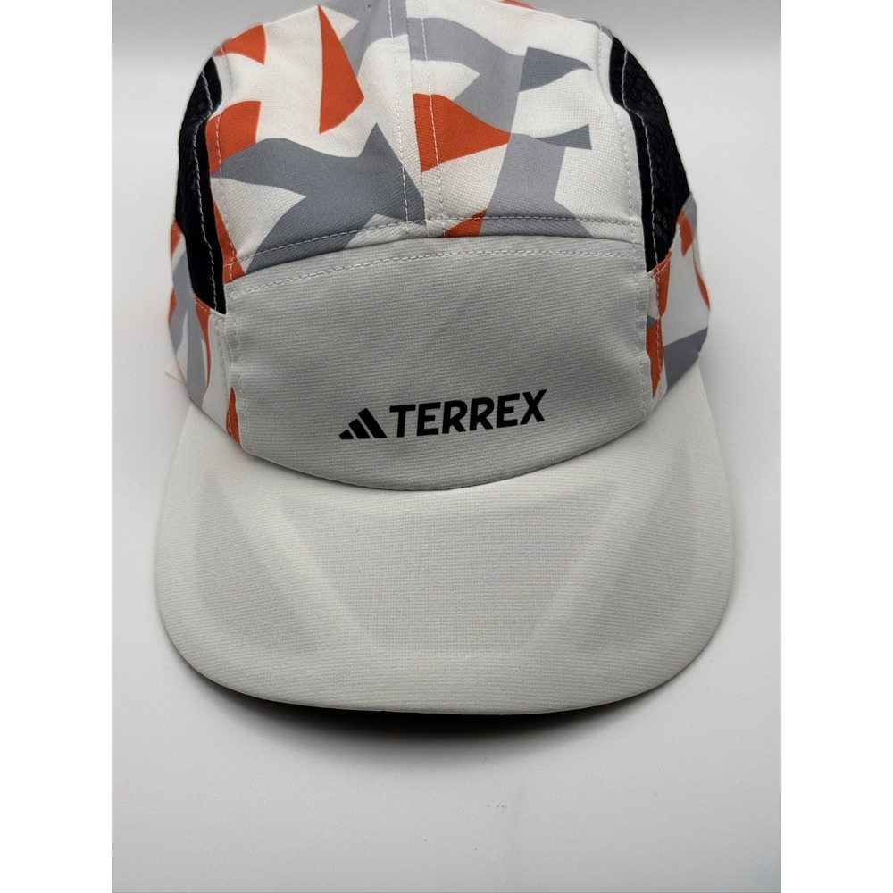 adidas Terrex 5P Cap Graphic JJ1478 Unisex Adults One Size White Orange Grey